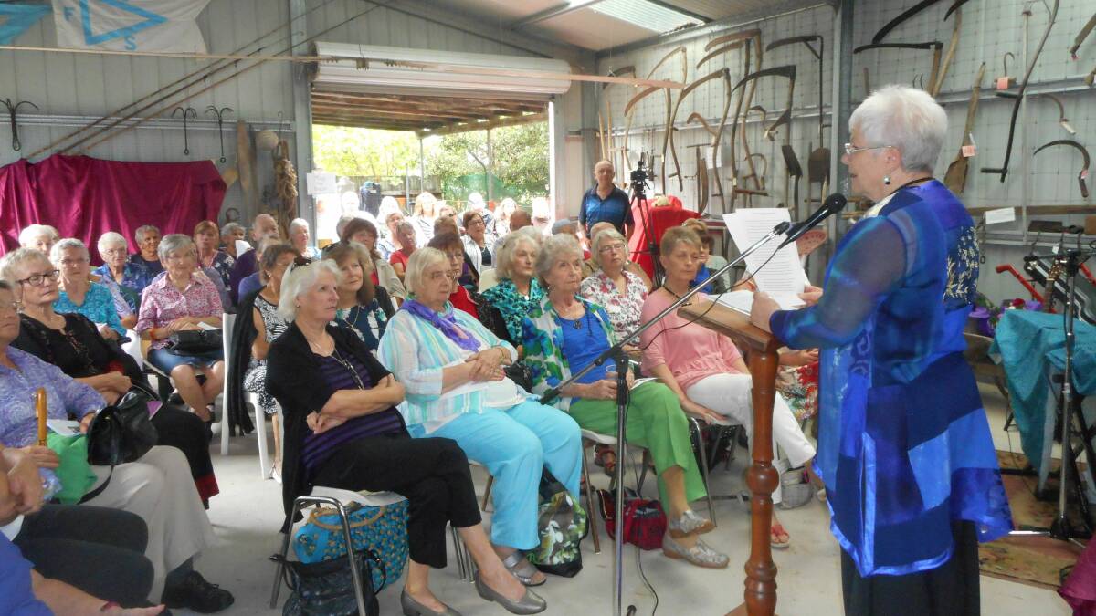 Crowds gathered for an International Women's Day event at Mary Boulton Cottage in Macksville 