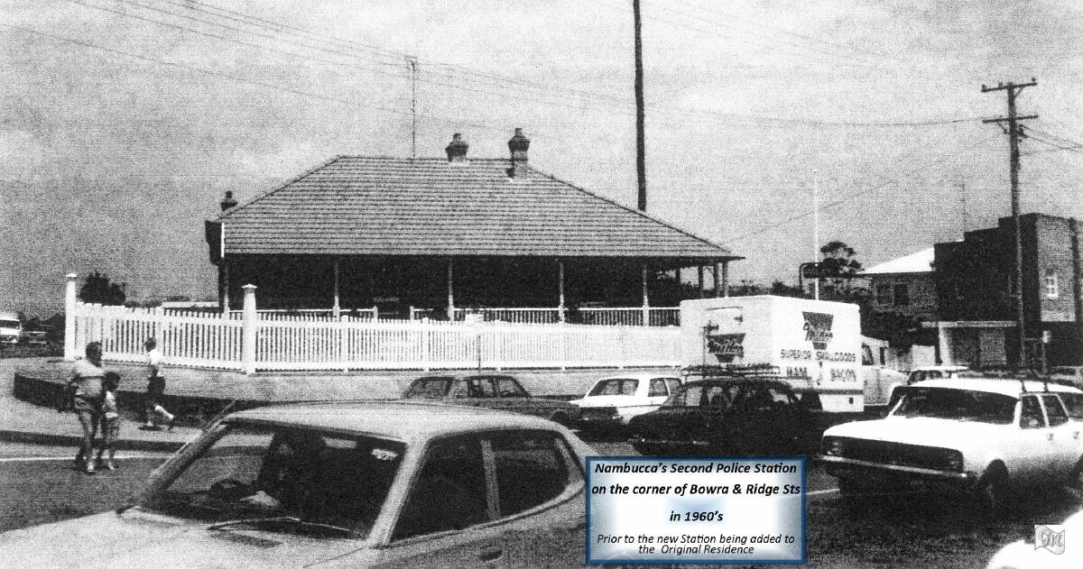Nambucca Police Station in 1960s prior to addition of new cells and station to the right.