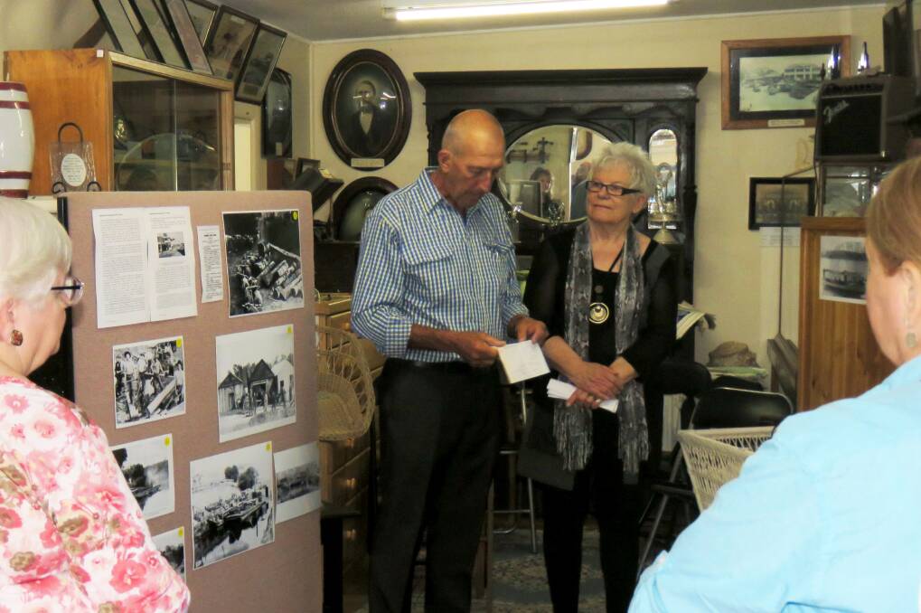 Carrolline Rhodes and David Ainsworth at the opening of the Nambucca Headland Museum Sawyers and Settlers Photographic Exhibition on December 1. 