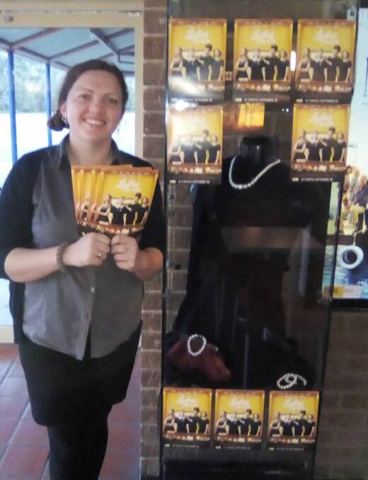 Jessica Grace from Majestic Cinemas Nambucca getting ready for the Ladies in Black Girls' Night Out next week.