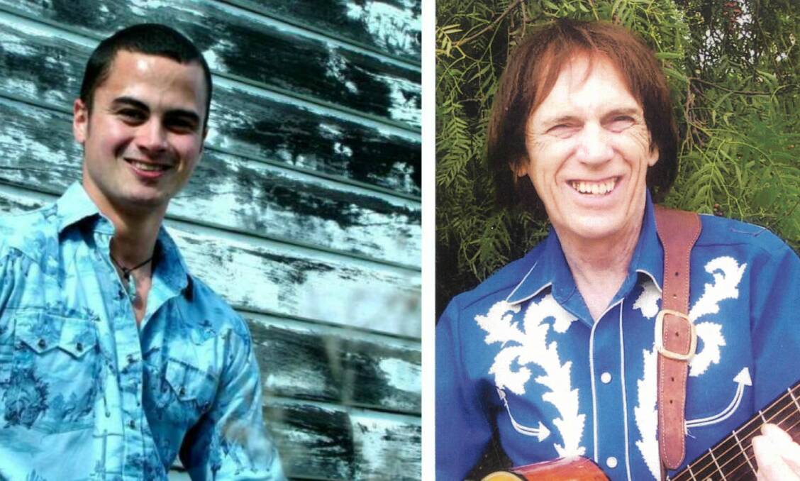 Country music showcase: Double golden-guitar winning guitarist and vocalist Amos Morris (left) and Sydney country music star Jonnie Russell will perform.