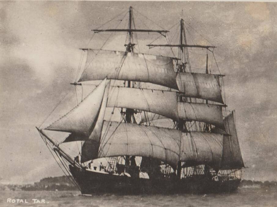 The Royal Tar, the first ship Stuart built on the Nambucca. Photo courtesy of Nambucca Headland Museum.