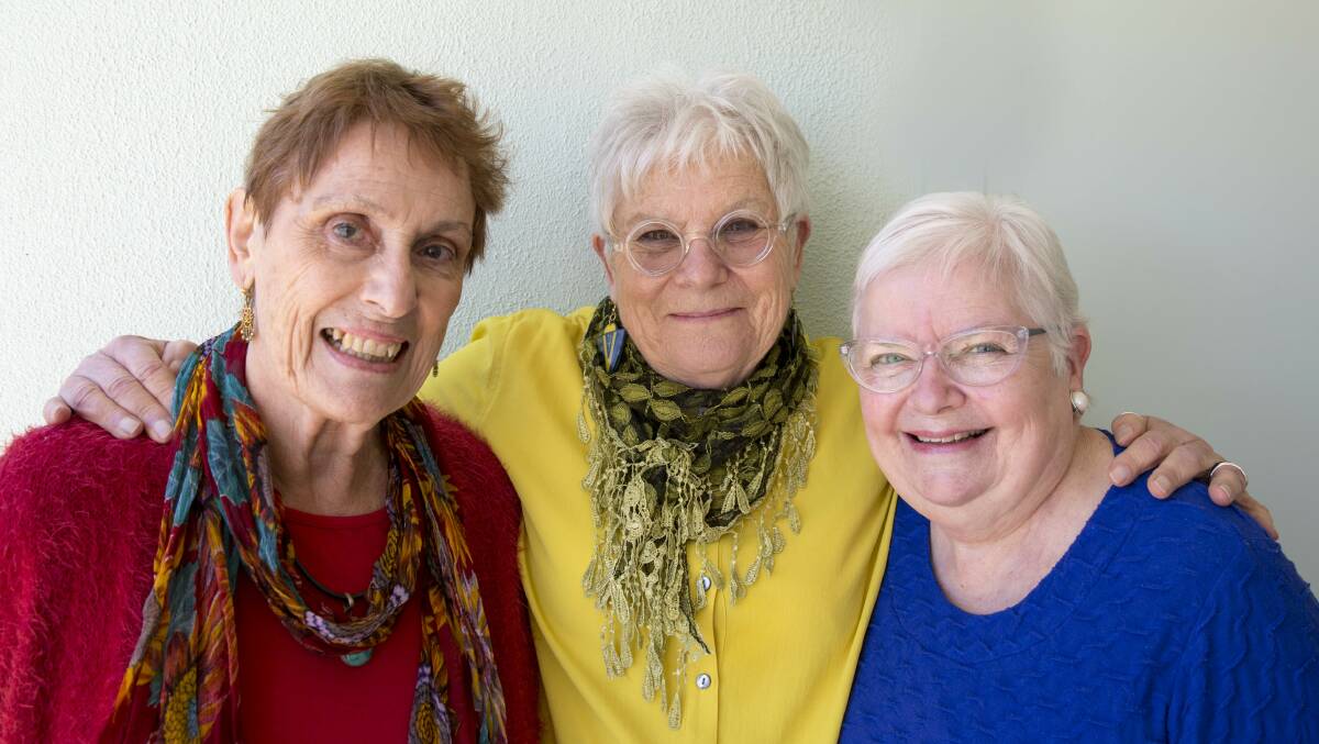 THE WISE WIMMIN: Anne Joyce, Carrolline Rhodes and Helen Kirkpatrick