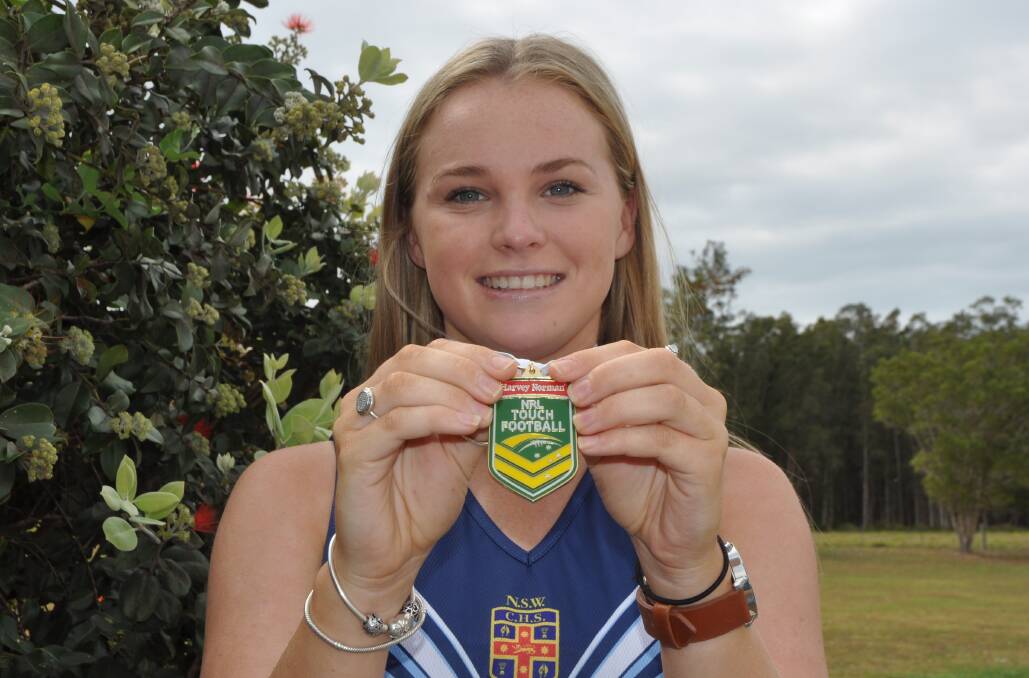 HUGE THRILL: Gumma's Matiese Trisley was part of the triumphant NSW Combined High Schools Touch Football team