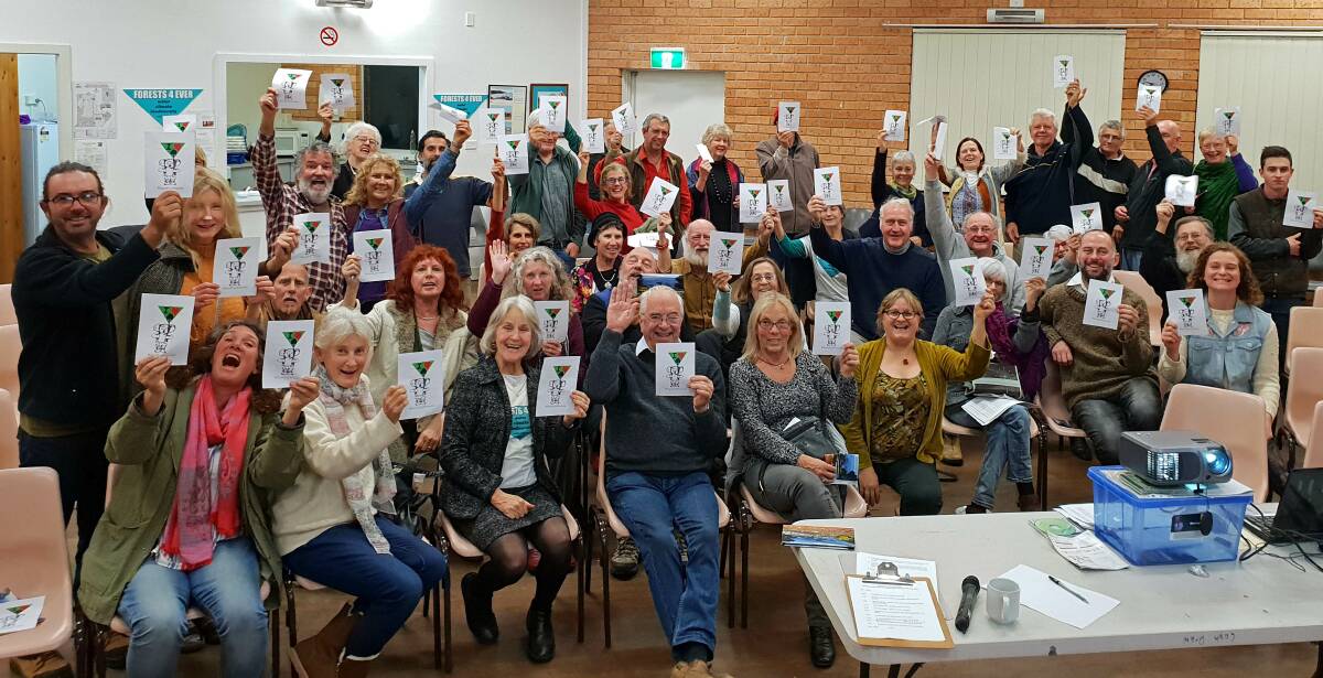 WE WANT TO BE HEARD: Nambucca Shire residents reject the NSW Government's proposed changes to timber harvesting regulations 