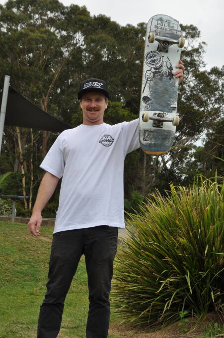 AT LAST: The wire fence is down and Valley skater Toby Frost is happy