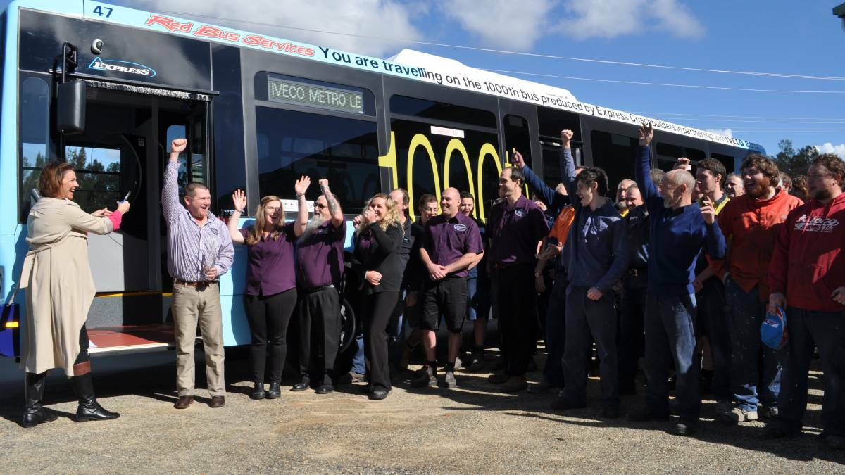 HAPPIER TIMES: In 2016 Express Coaches celebrated their 1000th coach after 20 years in the business