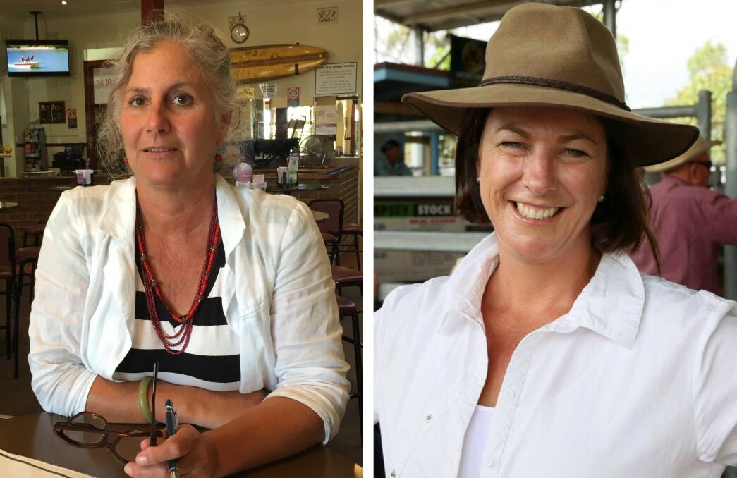 OXLEY CANDIDATES: Country Labor's Susan Jenvey and Nationals Melinda Pavey