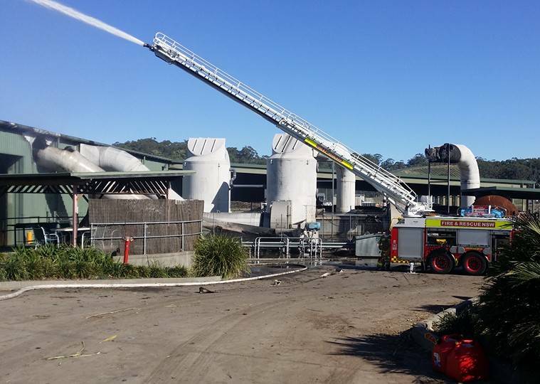 COFFS COAST WASTE SERVICES: The Biomass facility was damaged by fire in August 2016
