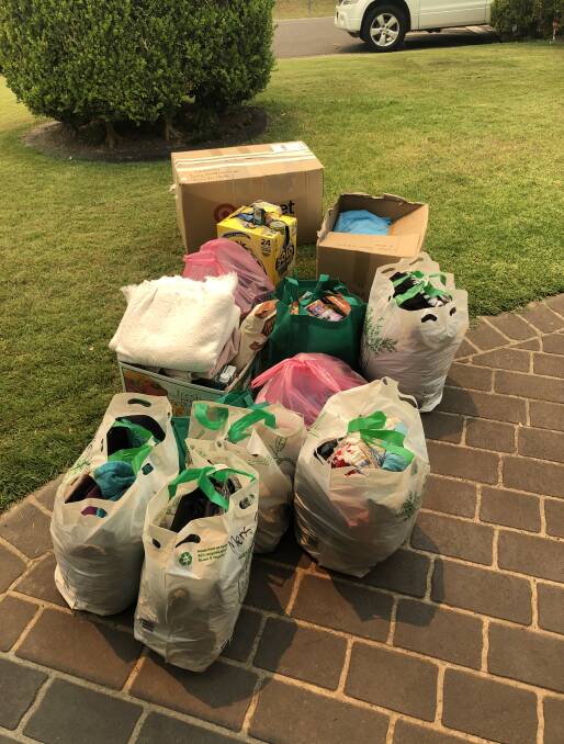 A Facebook page callout to Hyland Park residents by Bekki Unwin on Sunday gathered these donations within an hour 