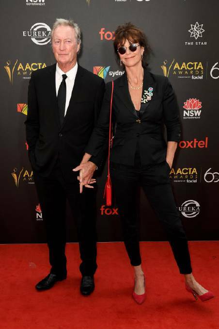 Bryan Brown and Rachel Ward arrive at the AACTA Awards