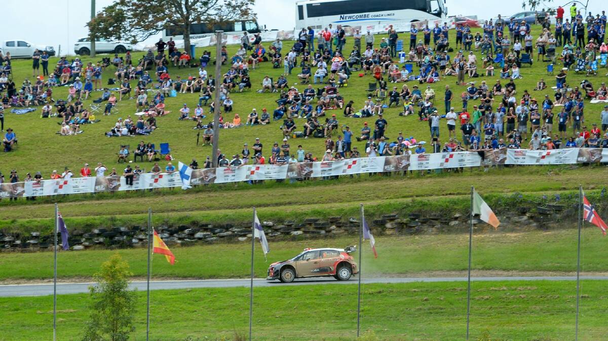RALLY RACEWAY: The fastest rally drivers and cars in the world including five-time champion Sébastien Ogier will be in action on the Raleigh Special Stage at Kennards Hire Rally Australia on November 15-18. Photo: BRUCE THOMAS