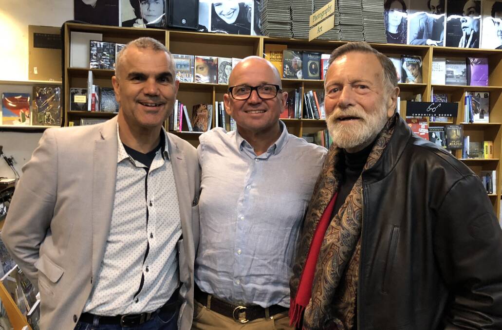 PUBLISHED: Malcolm (in the middle) with Chris Sarra and Jack Thompson