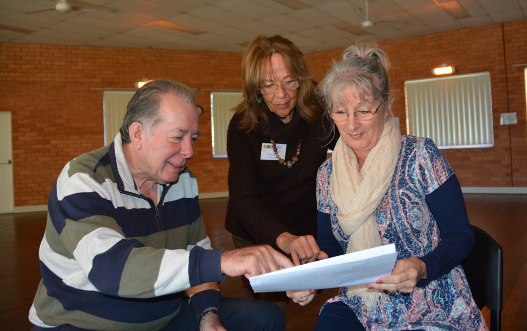 LIBRARY EXTENSION FEARS: U3A committee members, from left, Paul Coe, Wendy Montagne and Deborah Mann