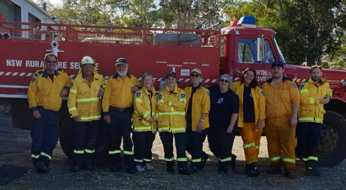 FROM LEFT: Frank Brownhill Senior Deputy (trainer), Dean Lipscombe, Bruce Macdonald, Fiona Nielsen, Indi Lipscombe, Selina Crowe, Paulla Brownhill Captain (trainer), Teresa Dupond, Terry Stait (trainer), James-Michael Stephens