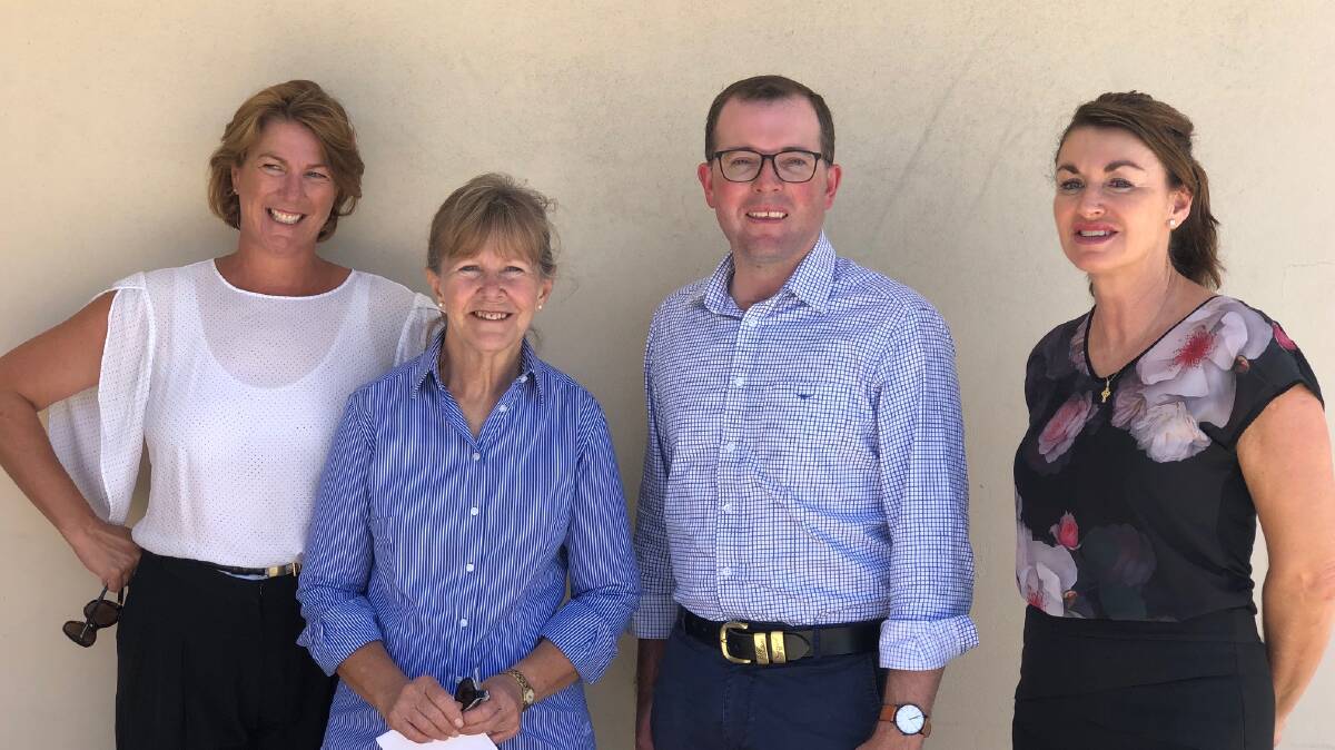 TRAINING TO THE PEOPLE: Member for Oxley Melinda Pavey and Mayor Rhonda Hoban with Minister responsible for TAFE NSW Adam Marshall and TAFE Advisory Committee member Adrienne Smith