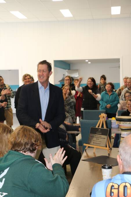 UPLIFTING OPENING: Luke Hartsuyker opens the upgraded Open Arms Care facility in Nambucca Heads, which is now home to NDIS Service Provider LiveBetter 