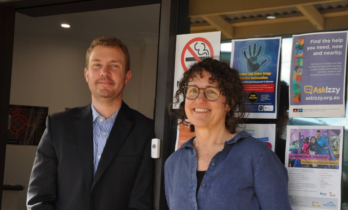 SETTLING IN: Ryan Partridge and Jayne Schofield will be based at the Bowraville Community Health Centre and taking appointments from July 2