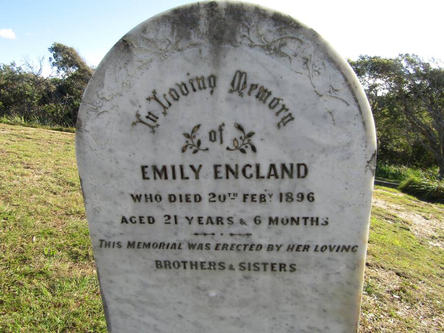 Emily England headstone