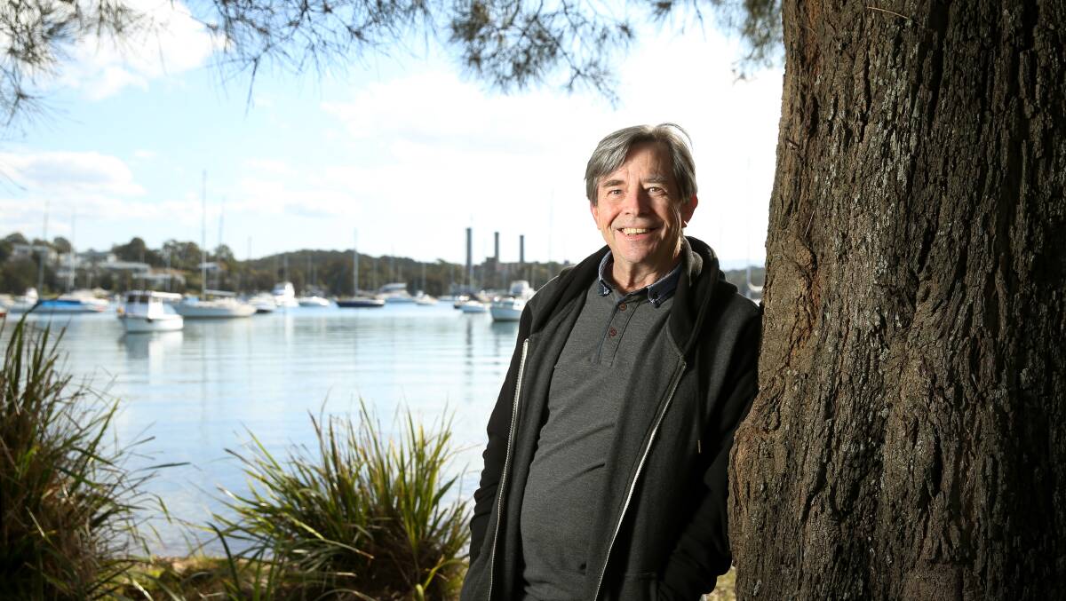 LAKE MAN: Singer and long-time Lake Macquarie resident John Paul Young, on the shores of Wangi Wangi, declares, "I'm certainly not a blow-in". Picture: Marina Neil