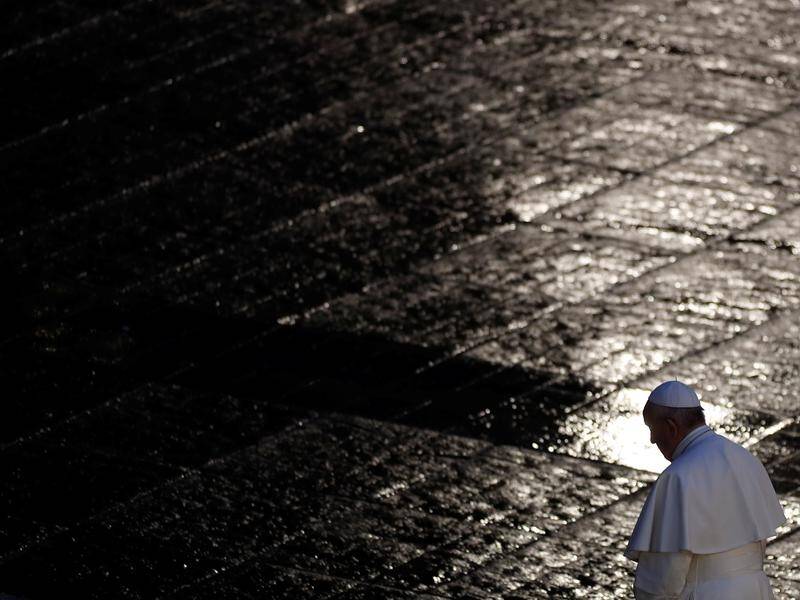 Pope Francis says the coronavirus outbreak has left people "fragile and disoriented".
