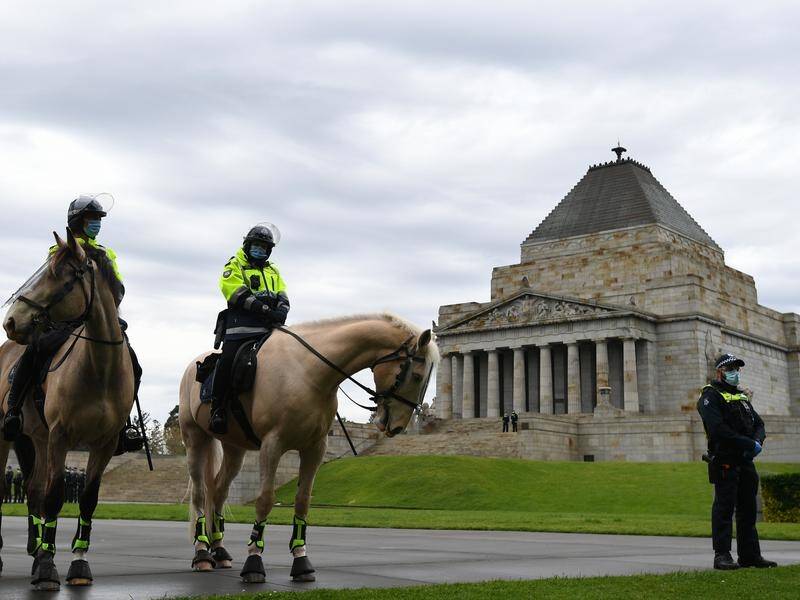 Protesters who attend an anti-lockdown rally at Melbourne's Shrine of Remembrance face fines.