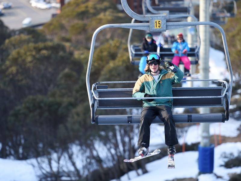 Ski lift operations at Victoria's Falls Creek have been suspended although the resort remains open.