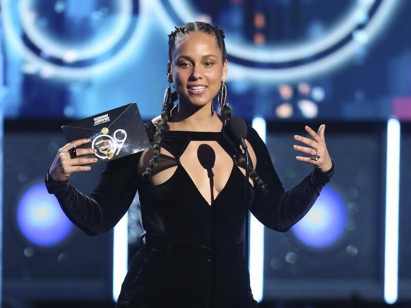 Singer Alicia Keys will host the Grammys on February 10.