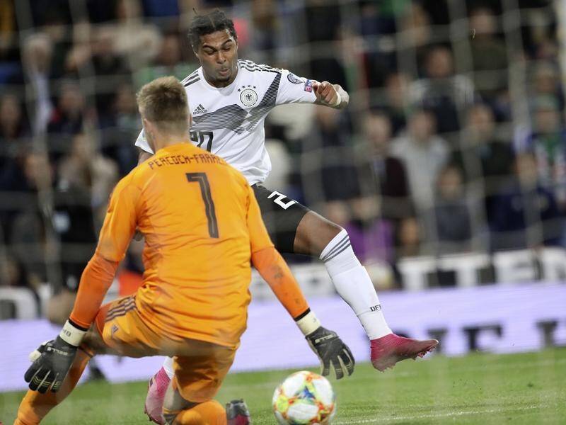 Serge Gnabry scored Germany's second goal in the 2-0 win over Northern Ireland in Belfast.