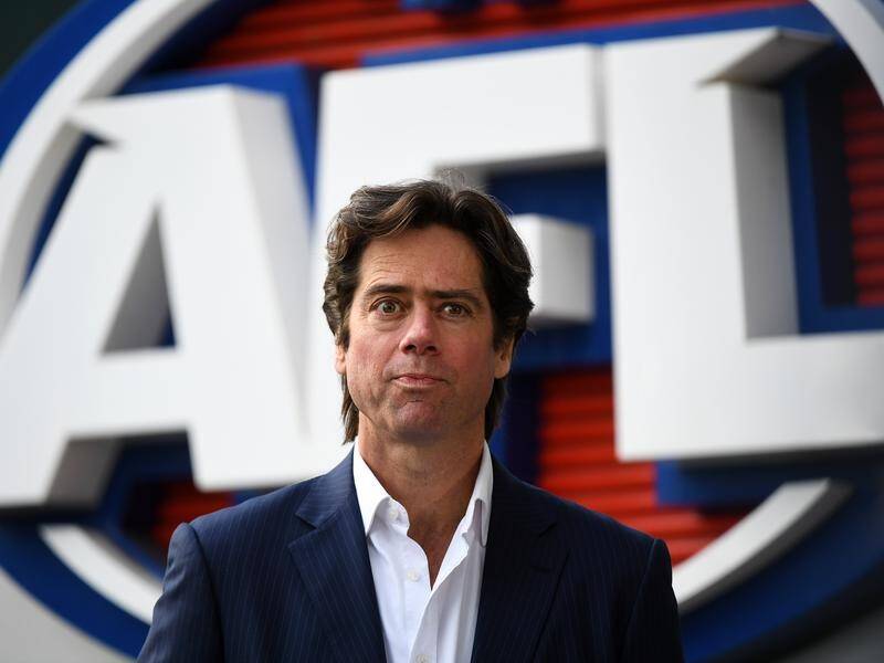 AFL CEO Gillon McLachlan is unfazed by early criticism of the game's new 'stand' rule.