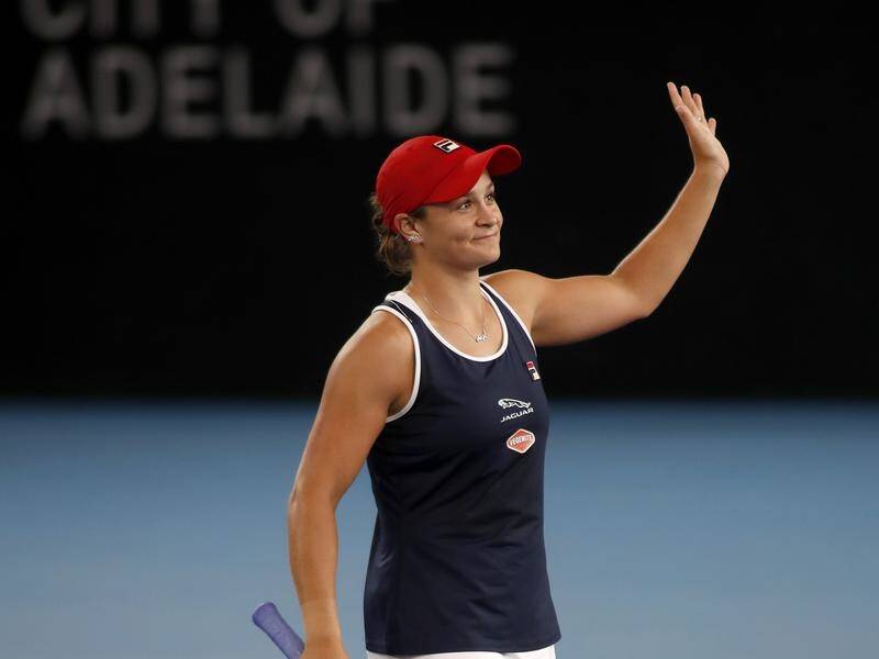 World No.1 Ashleigh Barty has won through to the Adelaide International WTA semi-finals.