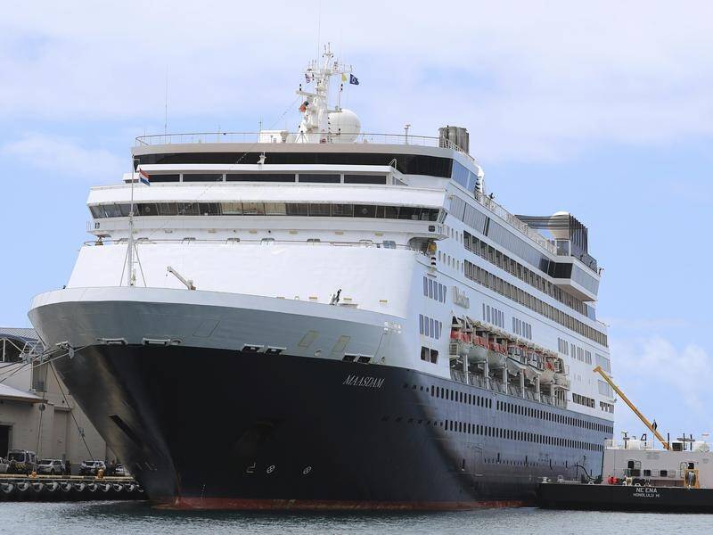 Officials have refused to allow passengers to disembark from the Maasdam over coronavirus fears.