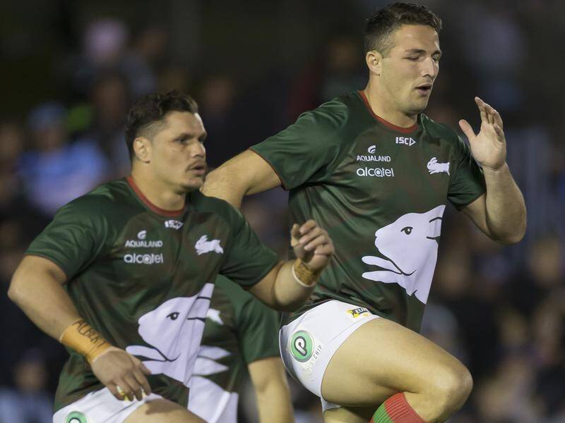 South Sydney will be boosted by the inclusion of skipper Sam Burgess (r) against Canterbury.