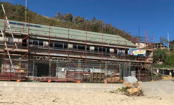 The Nambucca Heads Surf Life Saving Club has been undergoing renovations, and the thieves have used this to their advantage. Photo: Supplied 