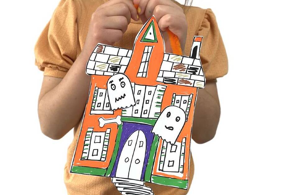  A home made trick or treat bag. Photo: Supplied