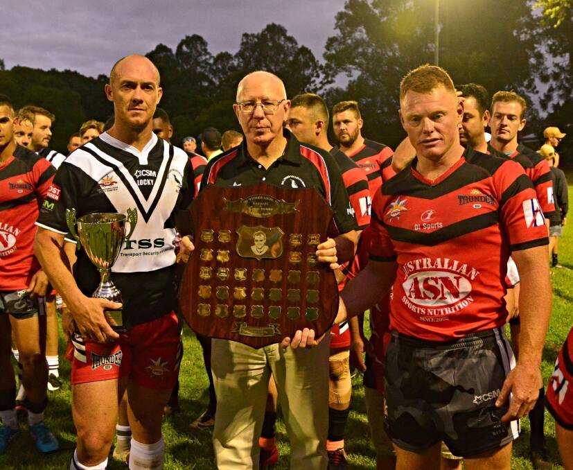 EVERYBODY IS A WINNER: Army Thunder and Bello Magpies with the Governor of NSW holding the trophy. Photo: Supplied
