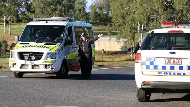 It is understood the man is armed inside a "shed type structure" near Gatton. Photo: Jorge Branco
